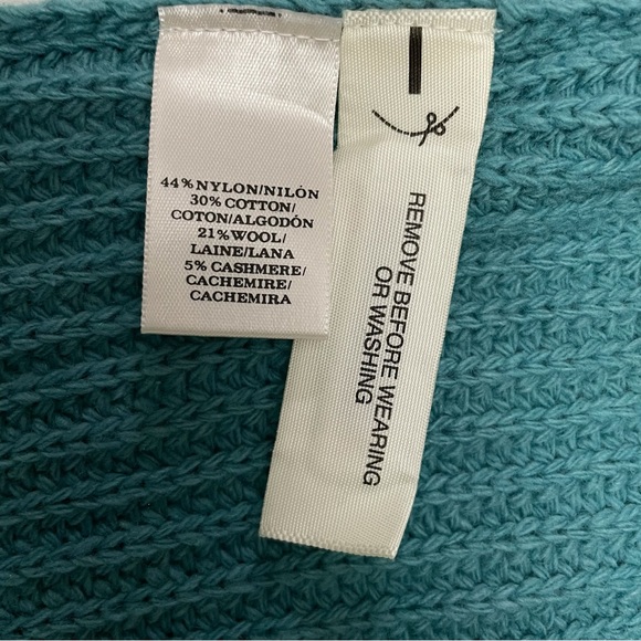 Ann Taylor Ribbed Knit V-Neck Wool Blend Sweater Small NWT - Picture 9 of 10